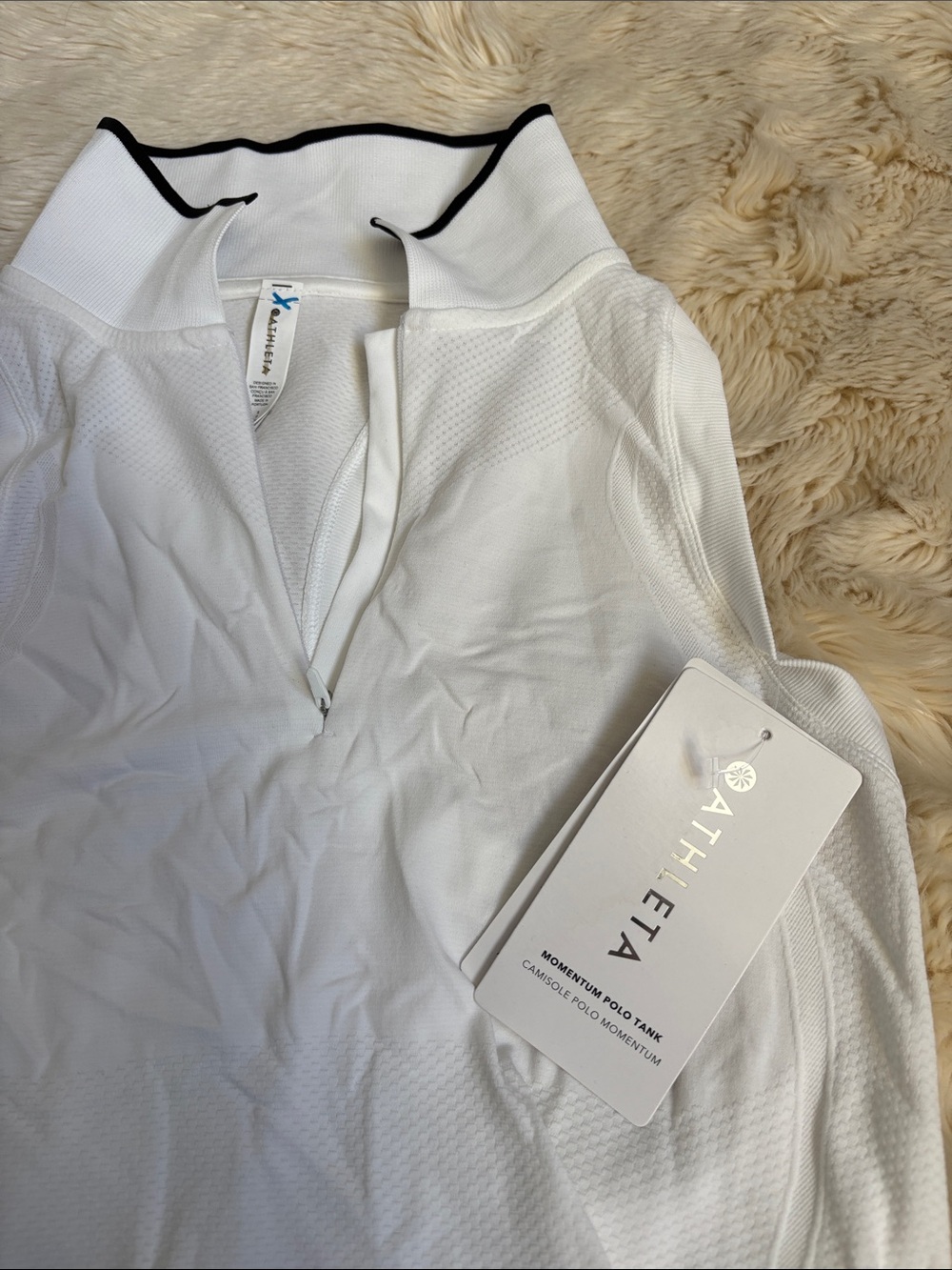 Athleta White Seamless Athletic Bralette